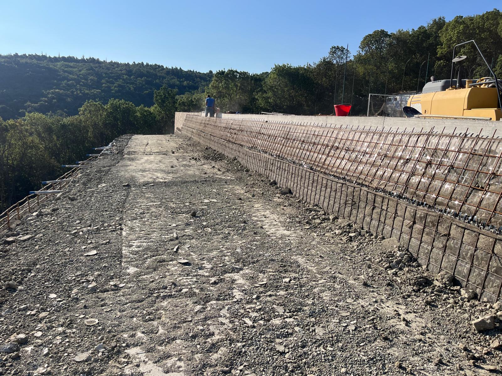 Rilevato di allargamento stradale